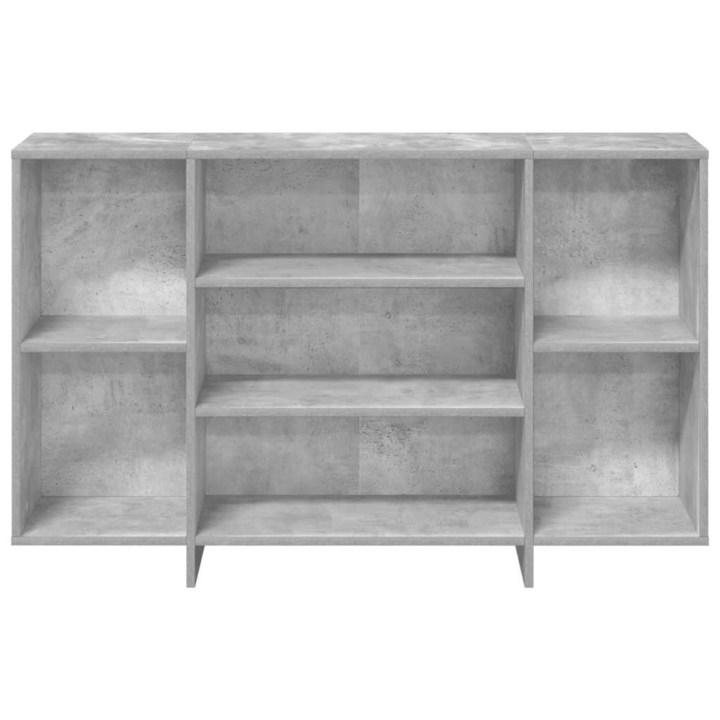 skænk 120x30x75 cm konstrueret træ betongrå