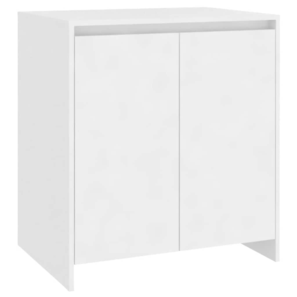 skænk 70x41x75 cm konstrueret træ hvid