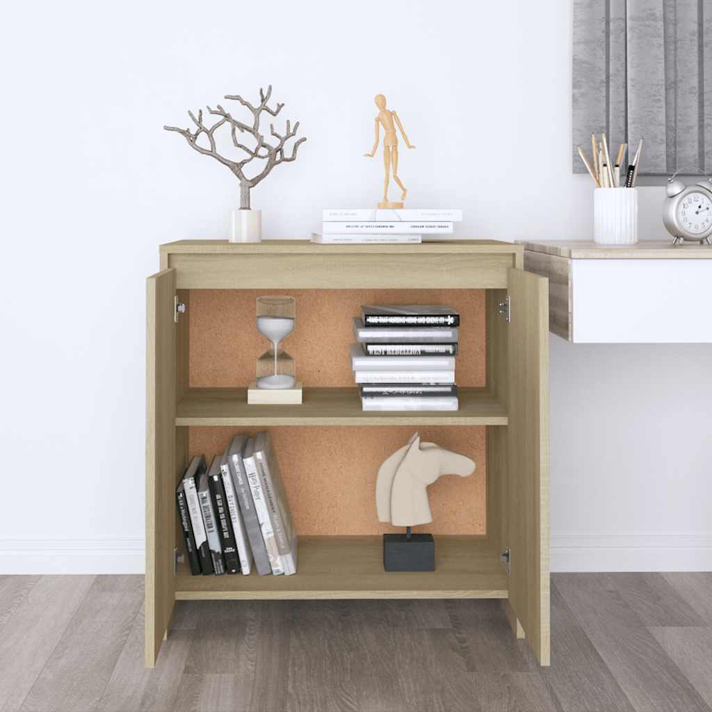 skænk 70x41x75 cm konstrueret træ sonoma-eg