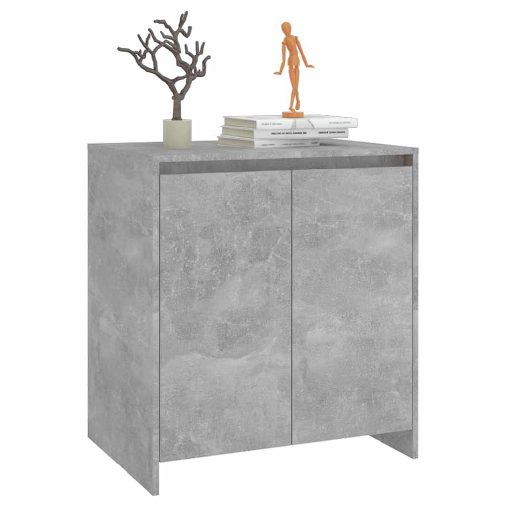skænk 70x41x75 cm konstrueret træ betongrå