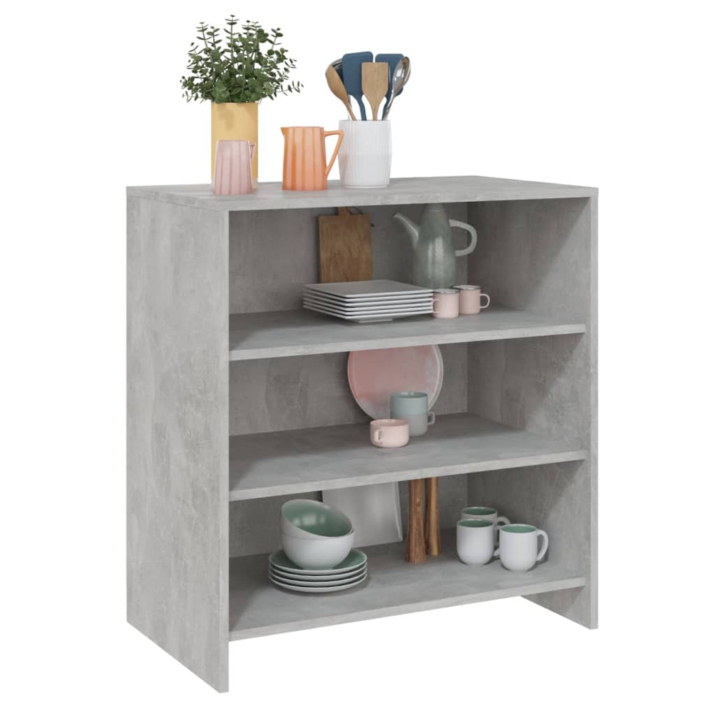 skænk 70x40,5x75 cm konstrueret træ betongrå