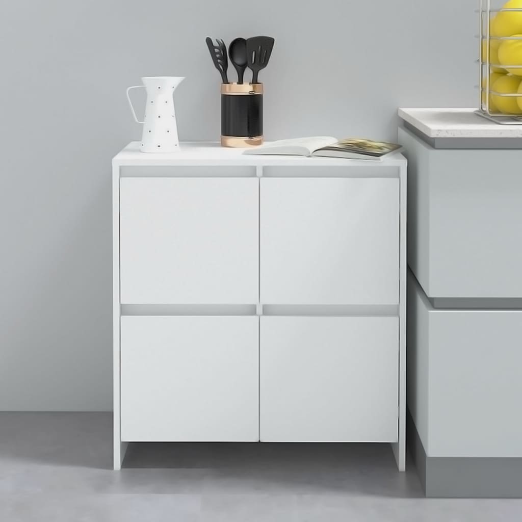 skænk 70x41x75 cm konstrueret træ hvid