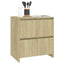 skænk 70x41x75 cm konstrueret træ sonoma-eg