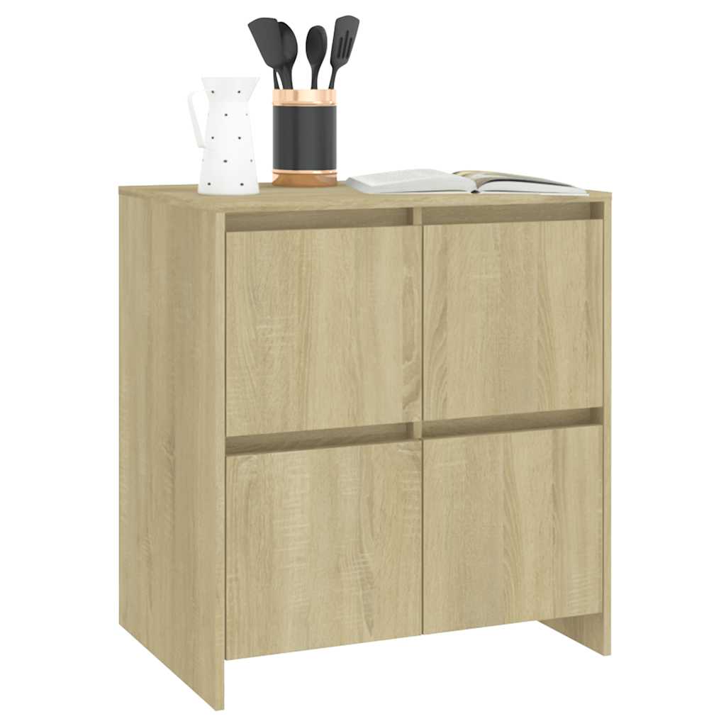 skænk 70x41x75 cm konstrueret træ sonoma-eg