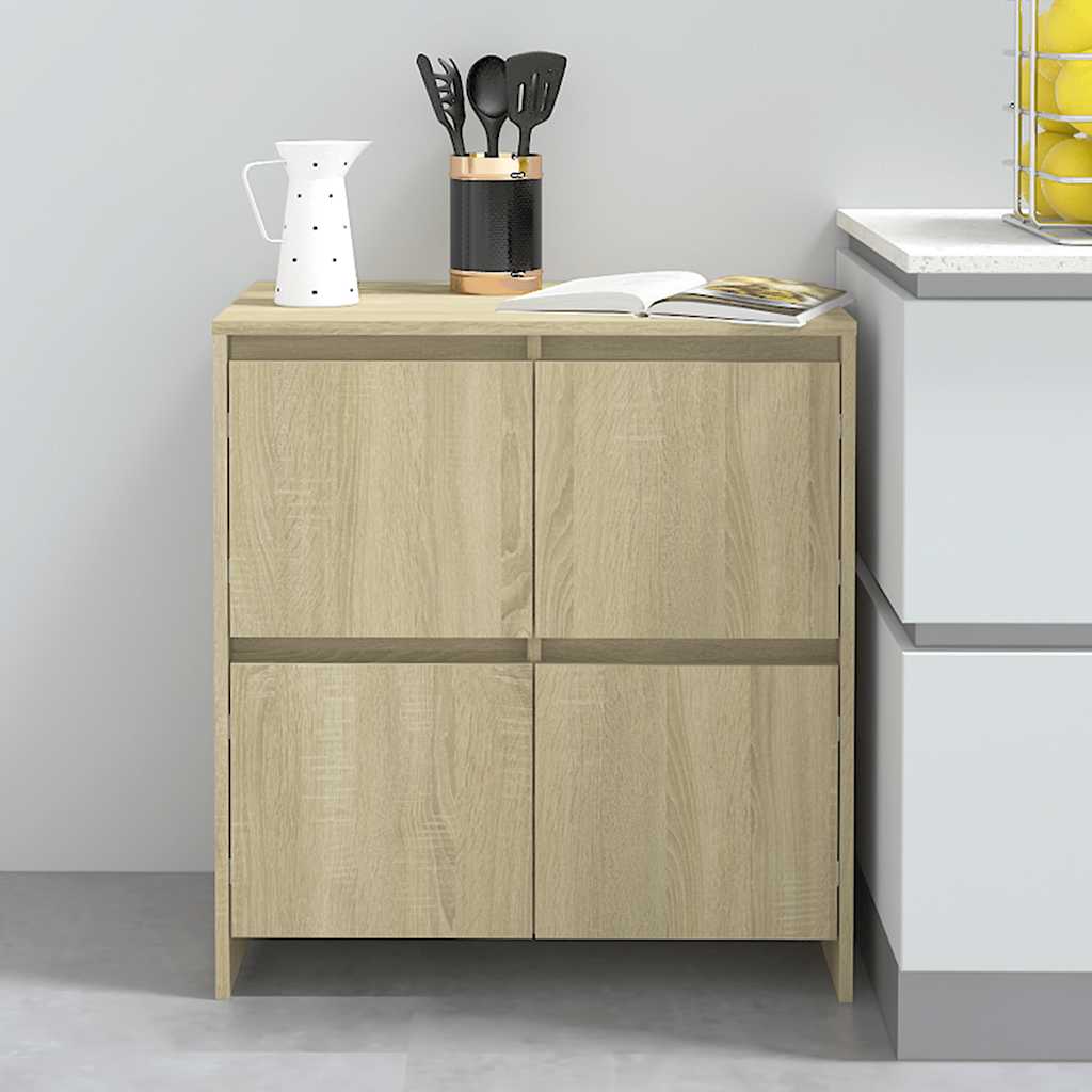skænk 70x41x75 cm konstrueret træ sonoma-eg