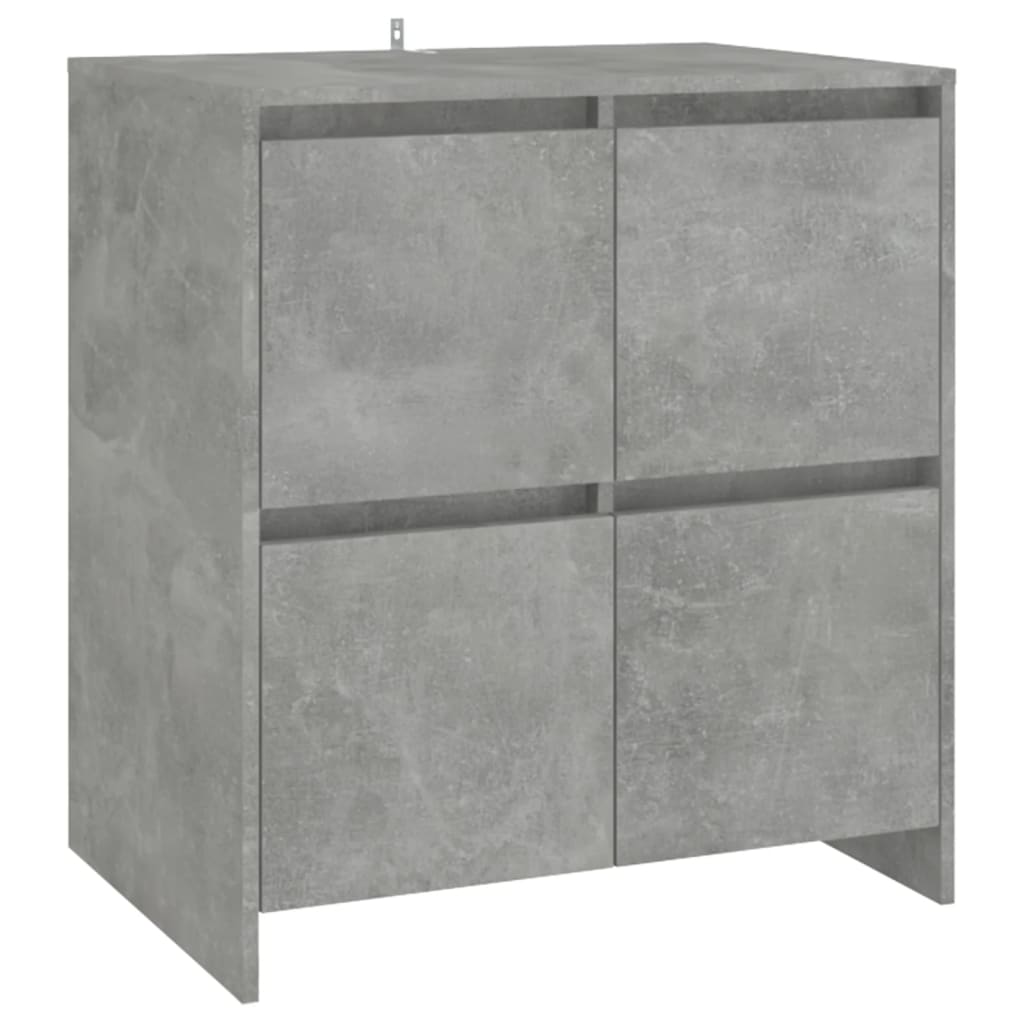 skænk 70x41x75 cm konstrueret træ betongrå