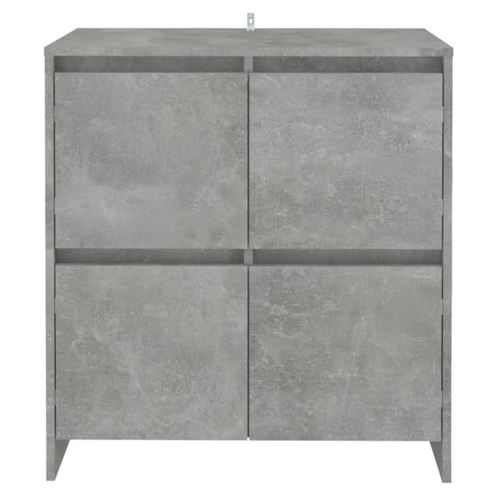 skænk 70x41x75 cm konstrueret træ betongrå
