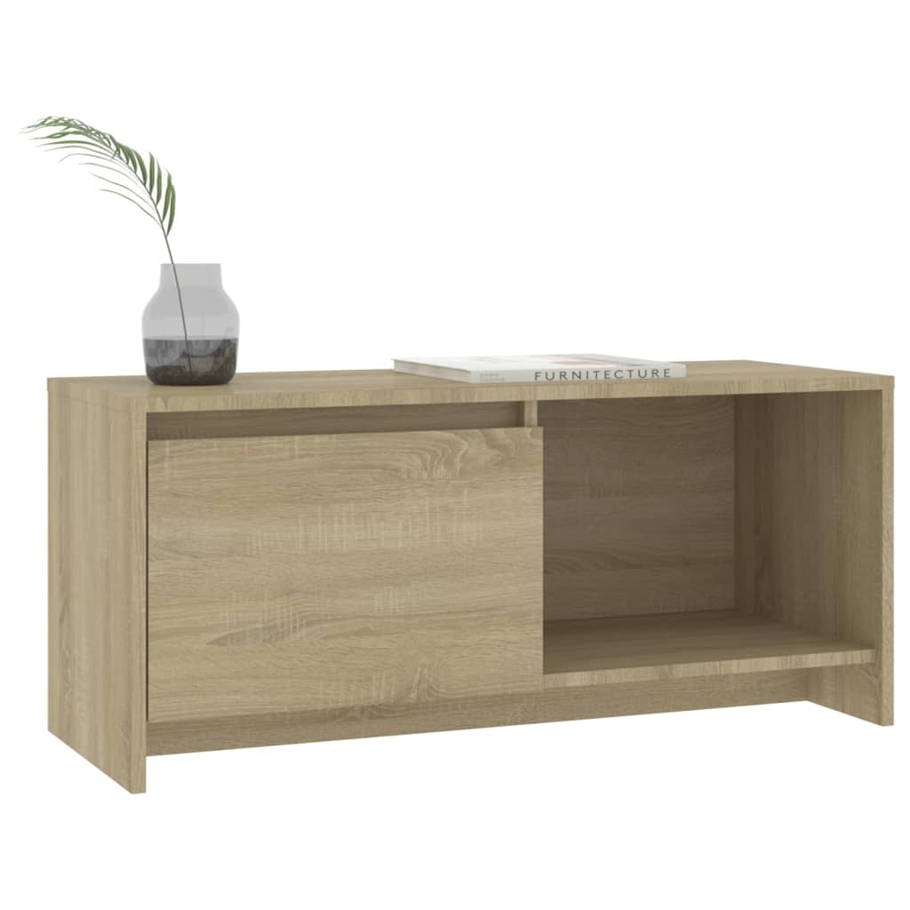 tv-bord 90x35x40 cm konstrueret træ sonoma-eg