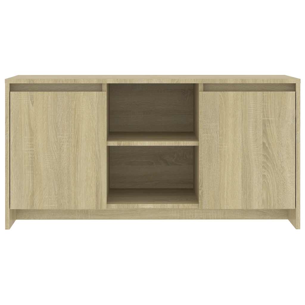 tv-bord 102x37,5x52,5 cm konstrueret træ sonoma-eg
