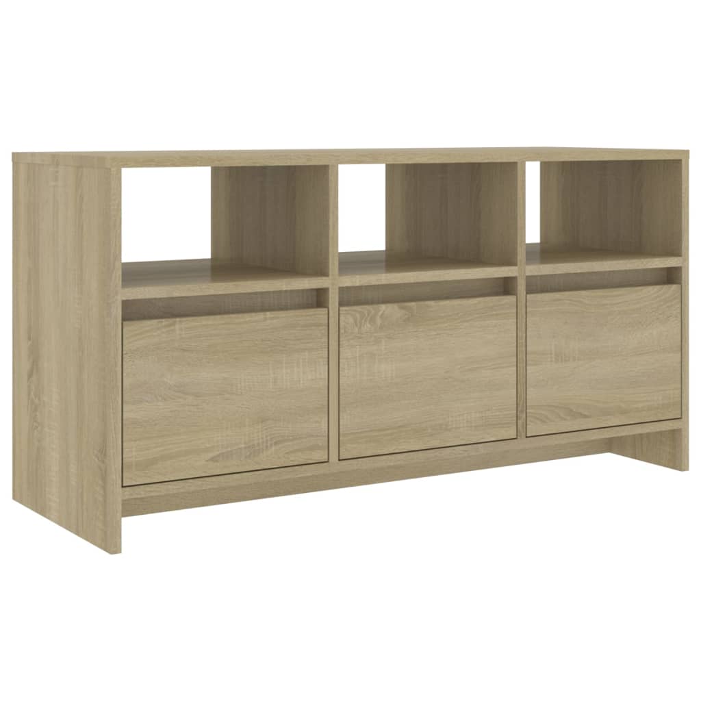 tv-bord 102x37,5x52,5 cm konstrueret træ sonoma-eg