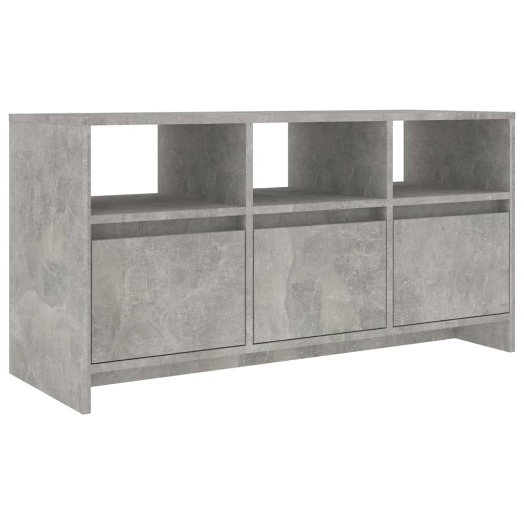 tv-bord 102x37,5x52,5 cm konstrueret træ betongrå