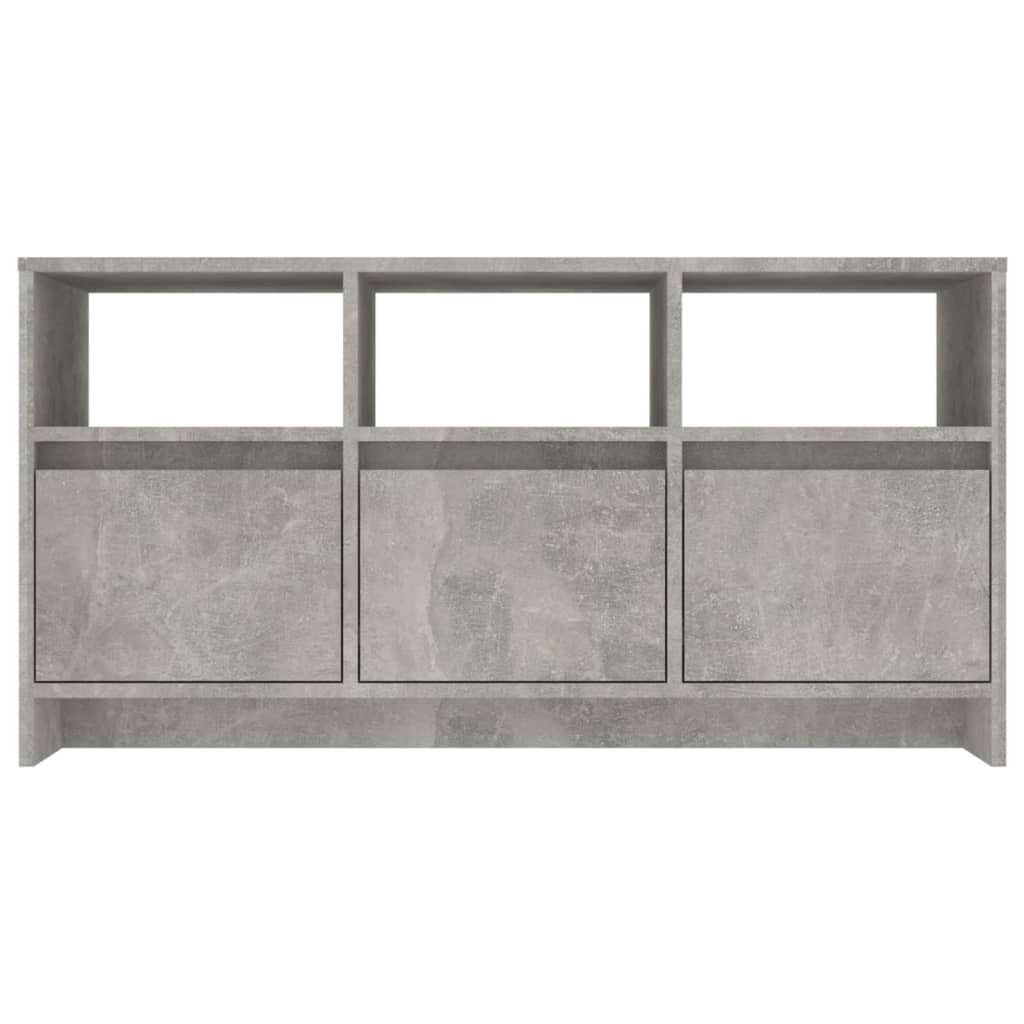 tv-bord 102x37,5x52,5 cm konstrueret træ betongrå