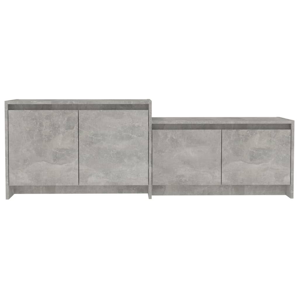 tv-bord 146,5x35x50 cm konstrueret træ betongrå