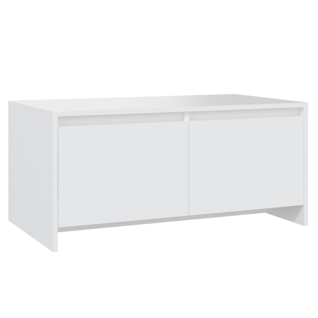 sofabord 90x50x41,5 cm konstrueret træ hvid