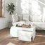 sofabord 90x50x41,5 cm konstrueret træ hvid