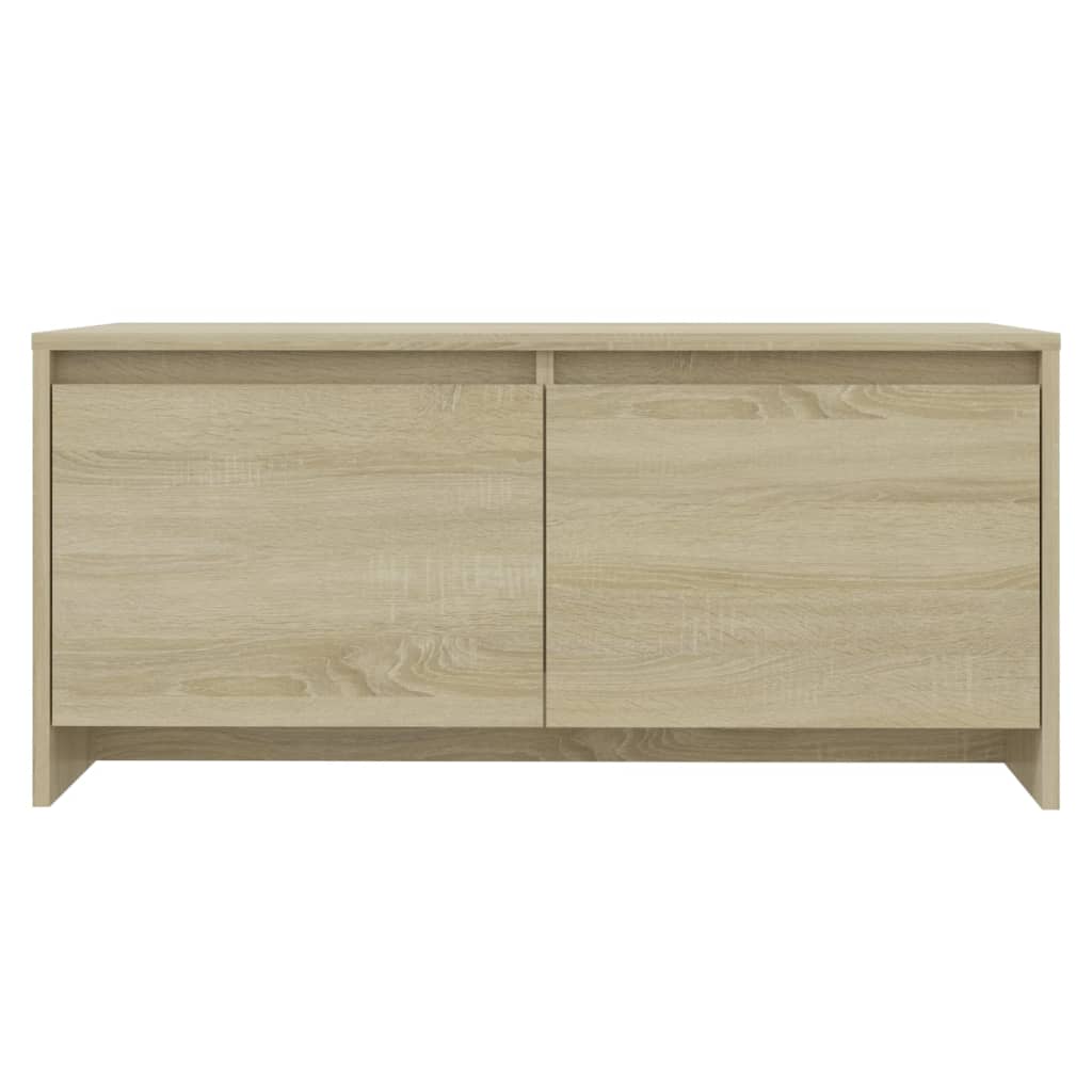 sofabord 90x50x41,5 cm konstrueret træ sonoma-eg