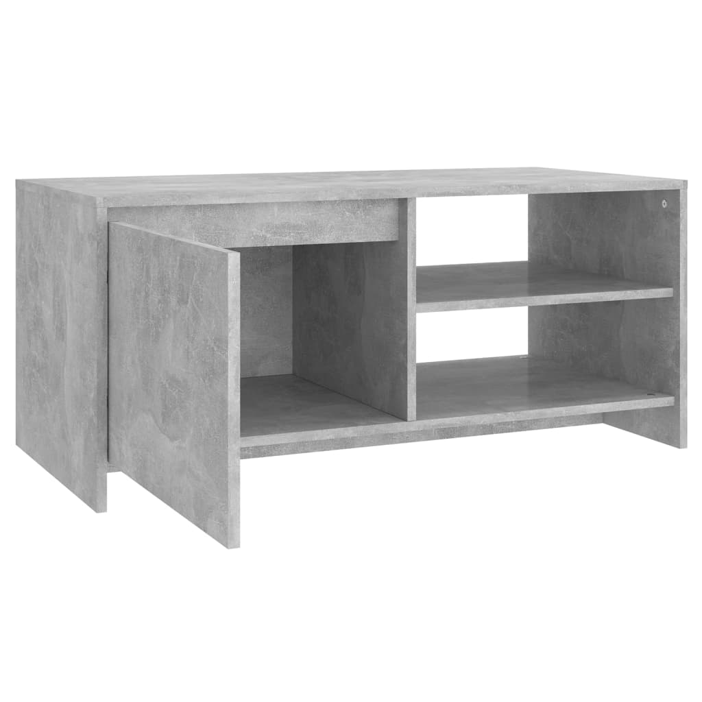 sofabord 102x50x45 cm konstrueret træ betongrå