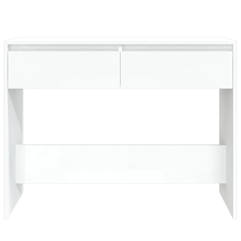 konsolbord 100x35x76,5 cm konstrueret træ hvid