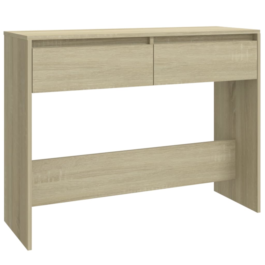 konsolbord 100x35x76,5 cm konstrueret træ sonoma-eg