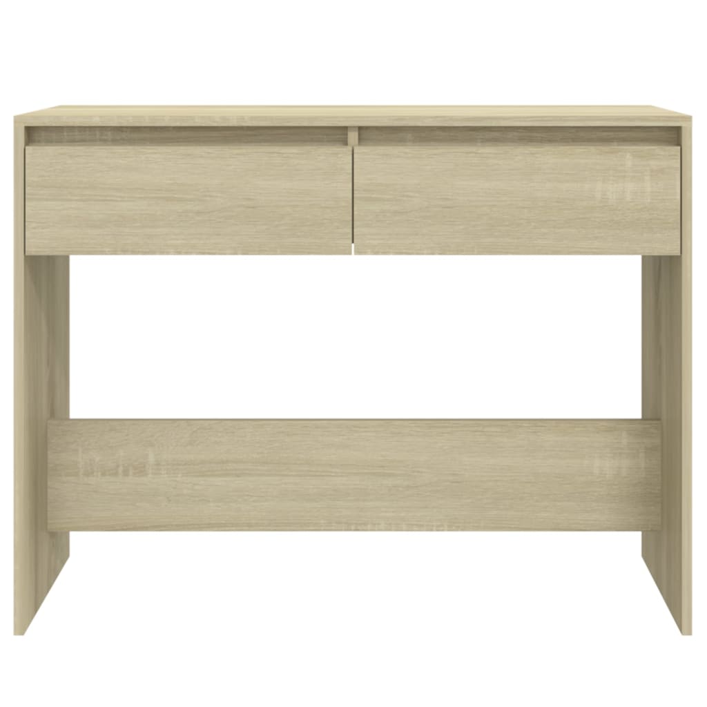 konsolbord 100x35x76,5 cm konstrueret træ sonoma-eg