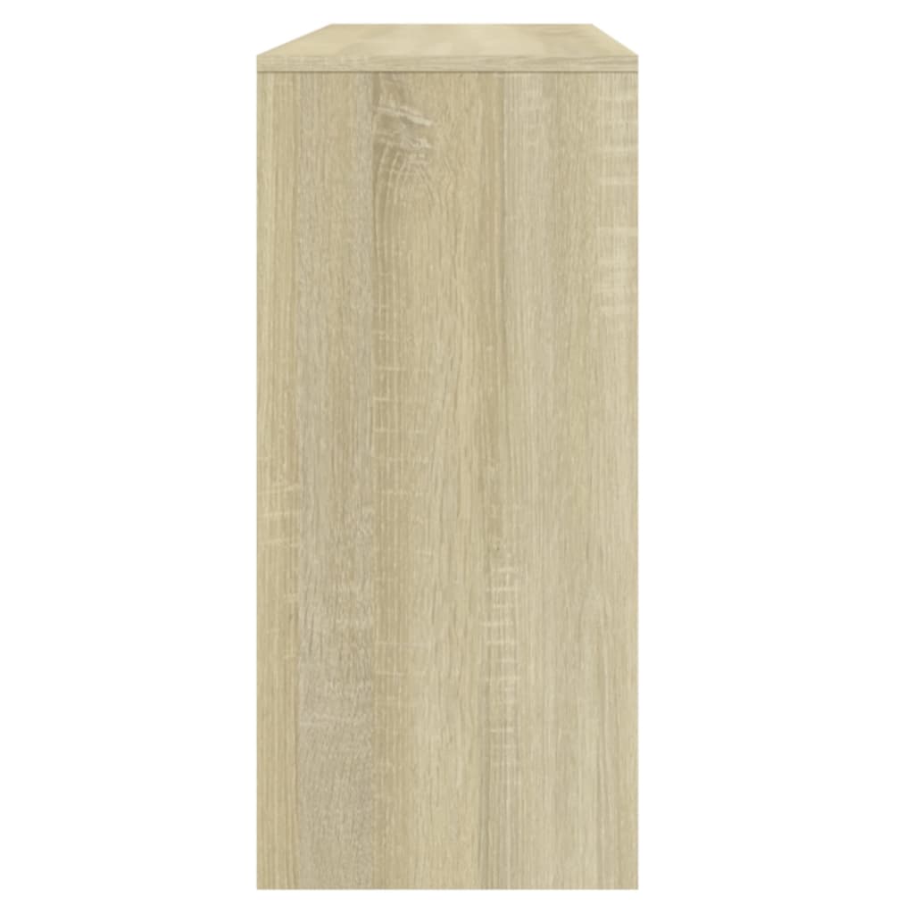 konsolbord 100x35x76,5 cm konstrueret træ sonoma-eg