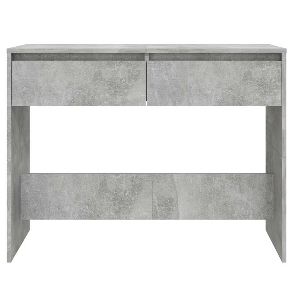 konsolbord 100x35x76,5 cm konstrueret træ betongrå
