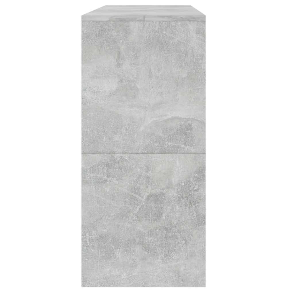 konsolbord 100x35x76,5 cm konstrueret træ betongrå