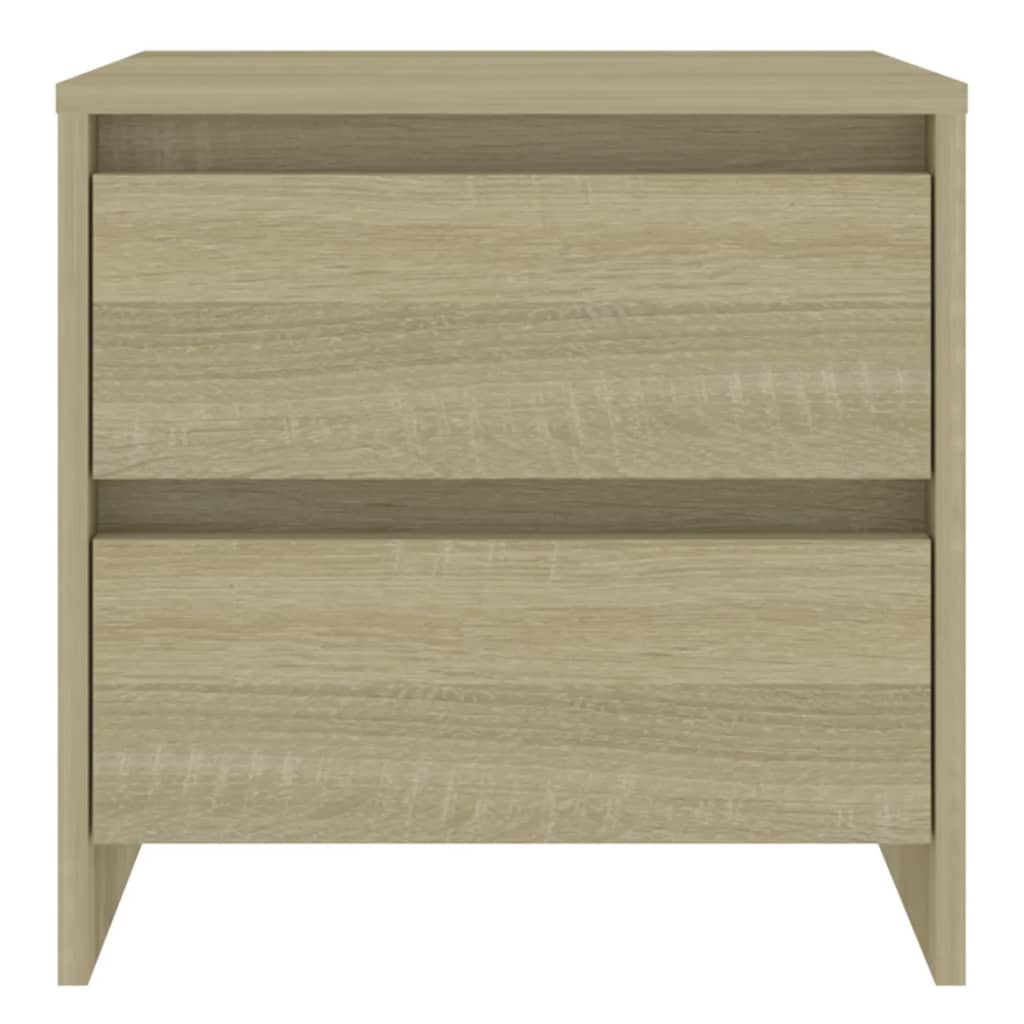 sengebord 45x34,5x44,5 cm konstrueret træ sonoma-eg