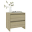 sengebord 45x34,5x44,5 cm konstrueret træ sonoma-eg
