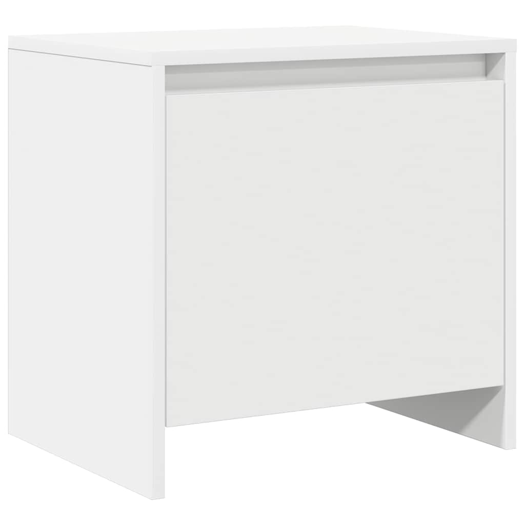 sengebord 45x34x44,5 cm konstrueret træ hvid