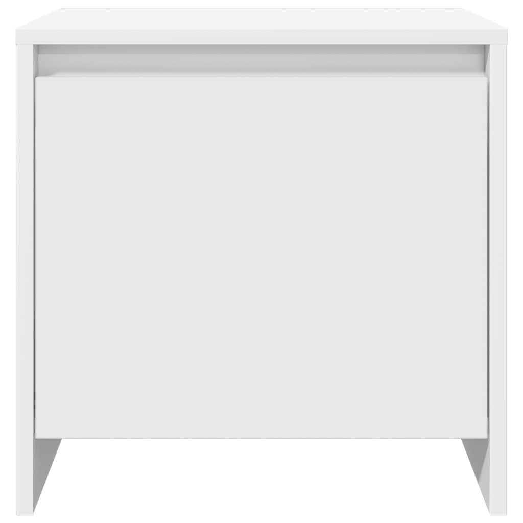 sengeborde 2 stk. 45x34x44,5 cm konstrueret træ hvid