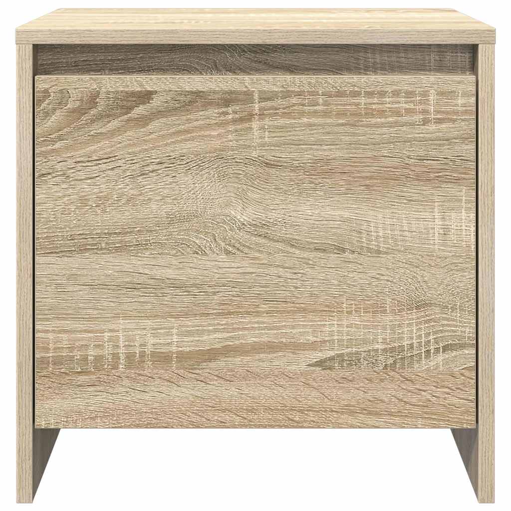 sengebord 45x34x44,5 cm konstrueret træ sonoma-eg