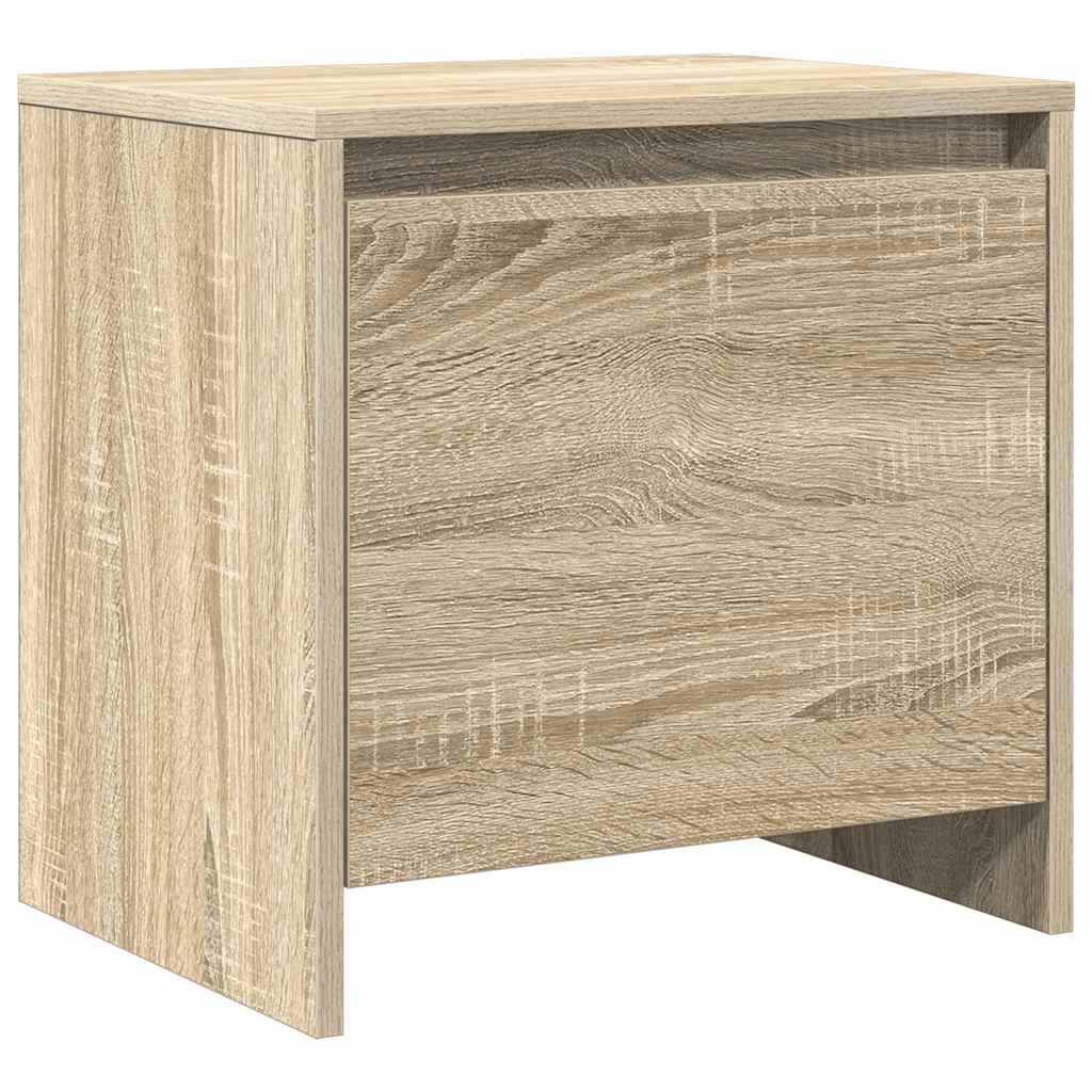 sengeborde 2 stk. 45x34x44,5 cm konstrueret træ sonoma-eg