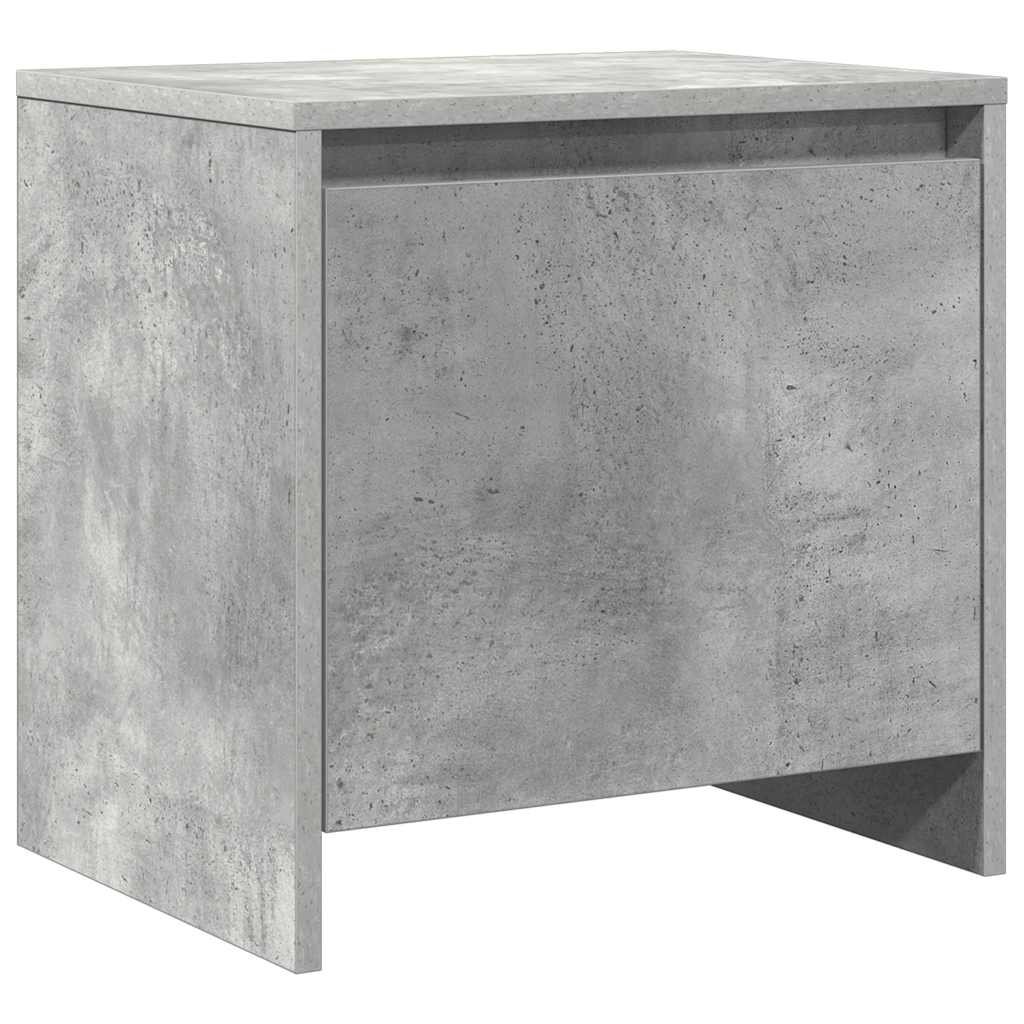 sengebord 45x34,5x44,5 cm konstrueret træ betongrå