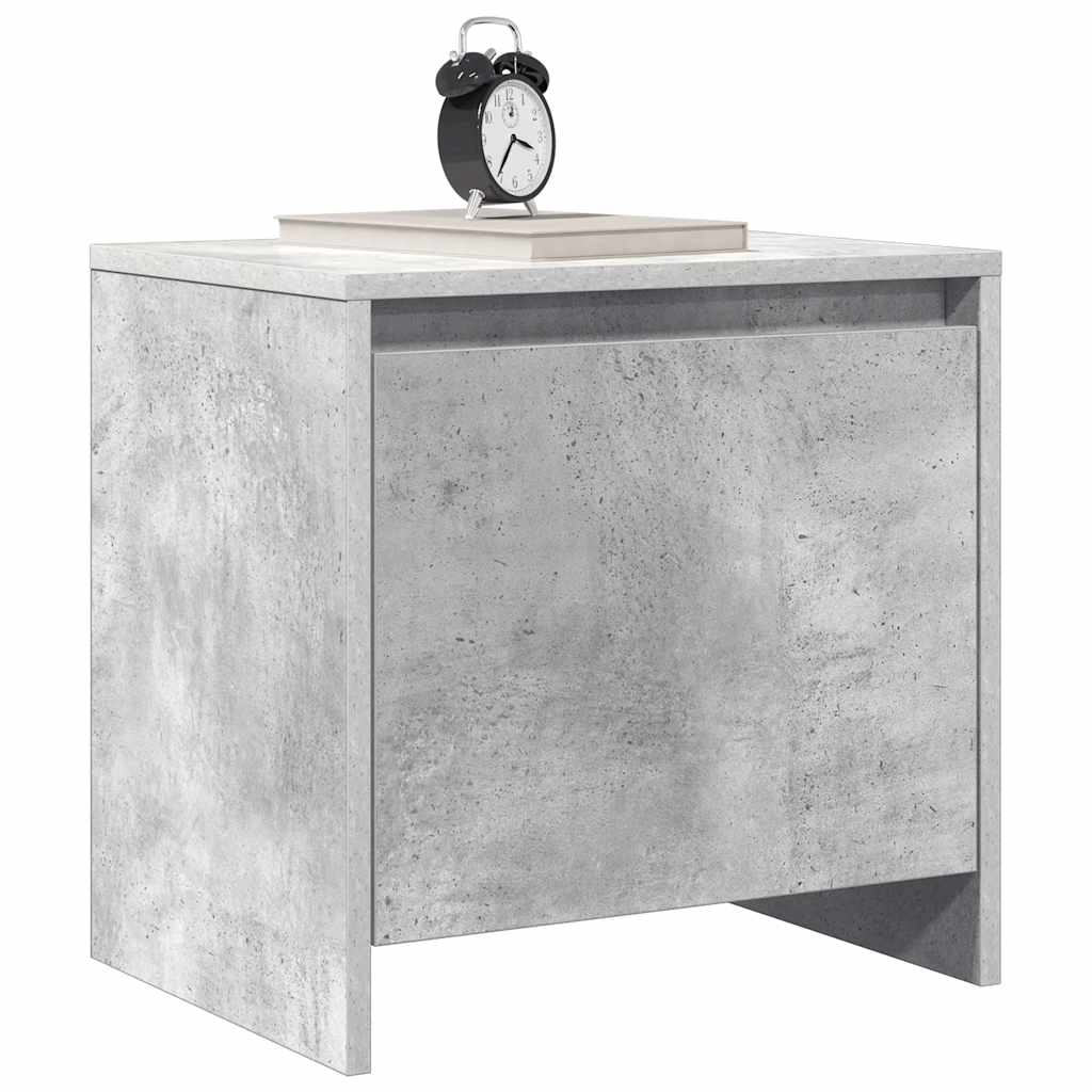 sengebord 45x34,5x44,5 cm konstrueret træ betongrå
