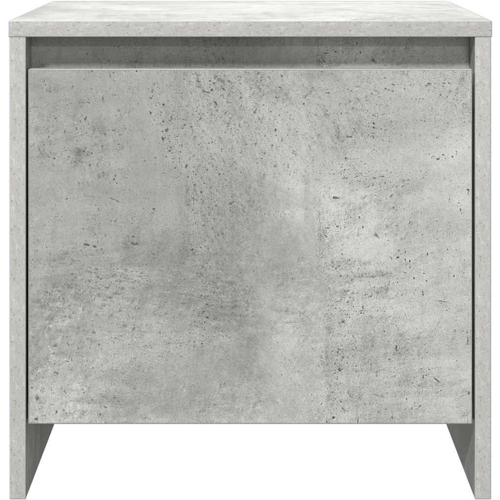 sengebord 45x34,5x44,5 cm konstrueret træ betongrå