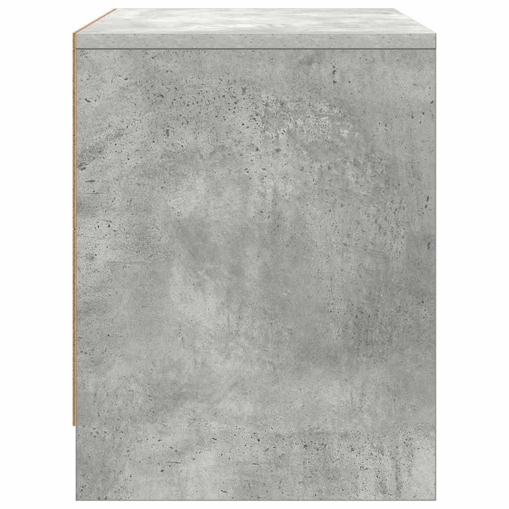 sengebord 45x34,5x44,5 cm konstrueret træ betongrå