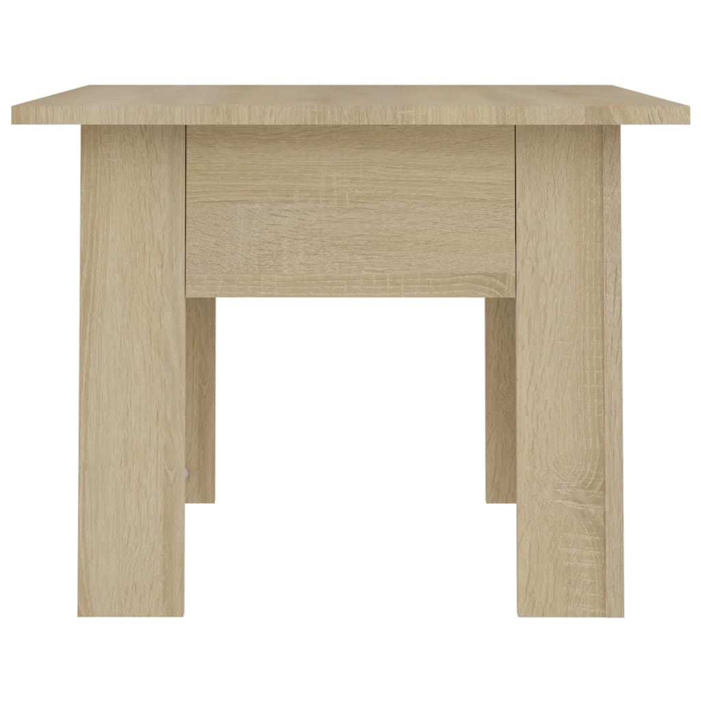 sofabord 55x55x42 cm konstrueret træ sonoma-eg