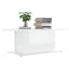 sofabord 102x55,5x40 cm konstrueret træ hvid højglans