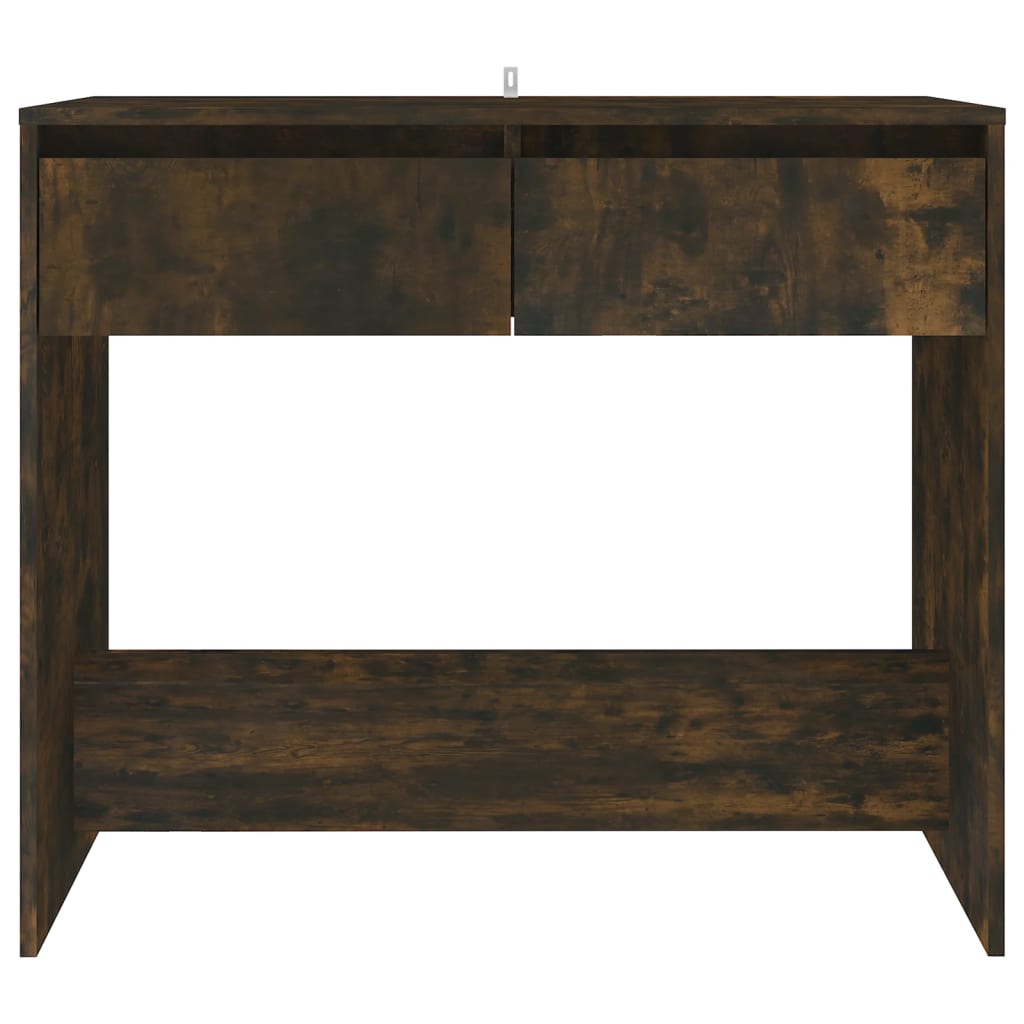 konsolbord 89x41x76,5 cm konstrueret træ røget eg