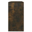 konsolbord 89x41x76,5 cm konstrueret træ røget eg