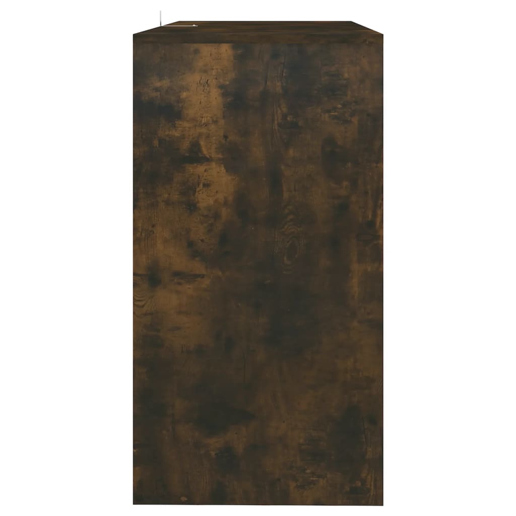 konsolbord 89x41x76,5 cm konstrueret træ røget eg