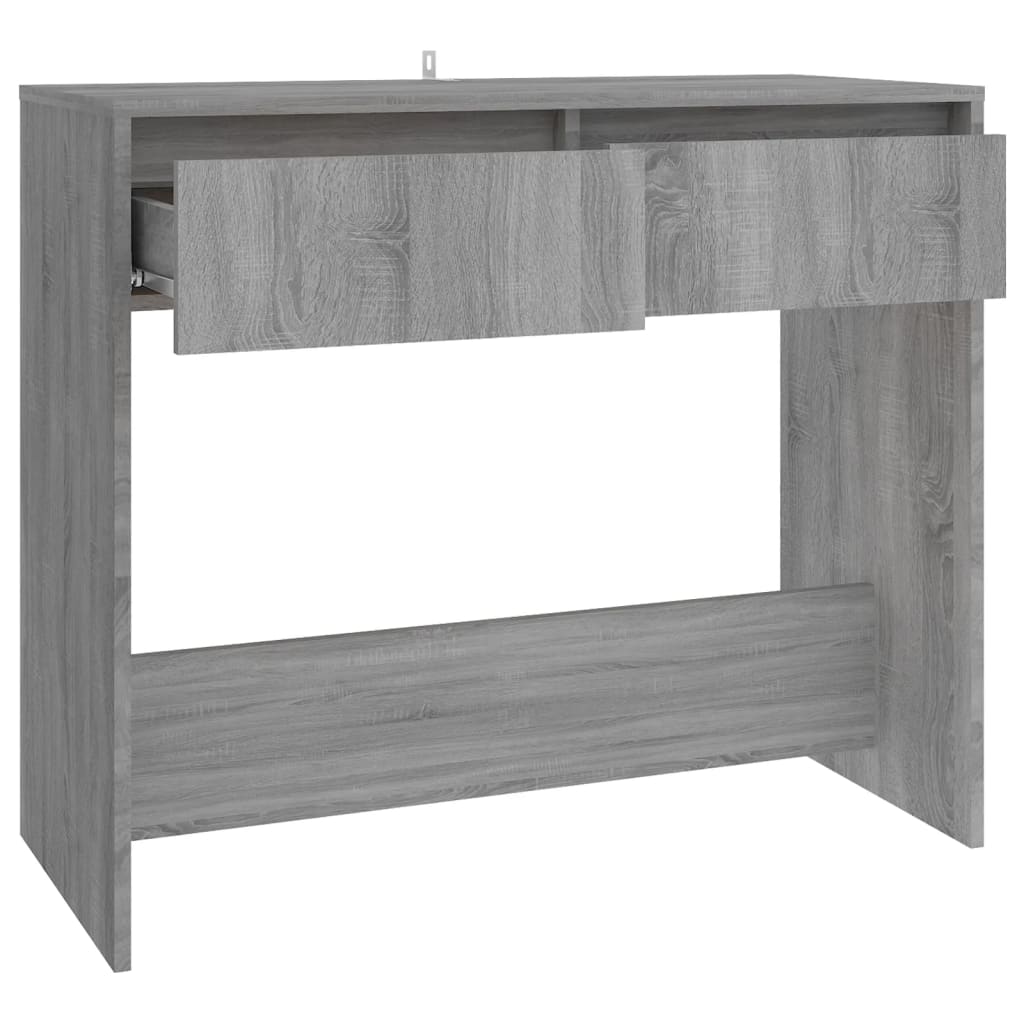 konsolbord 89x41x76,5 cm konstrueret træ grå sonoma-eg