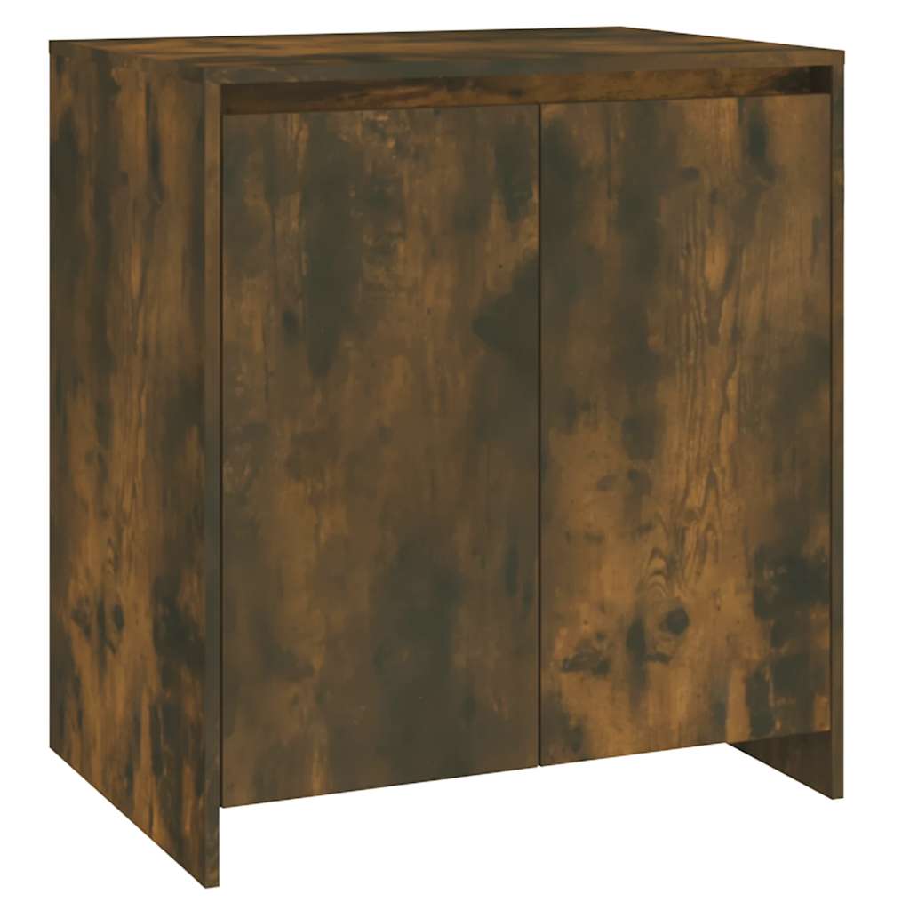 skænk 70x41x75 cm konstrueret træ røget egetræsfarve