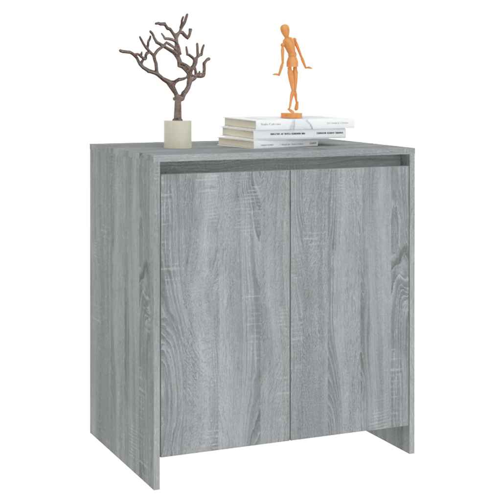 skænk 70x41x75 cm konstrueret træ grå sonoma-eg