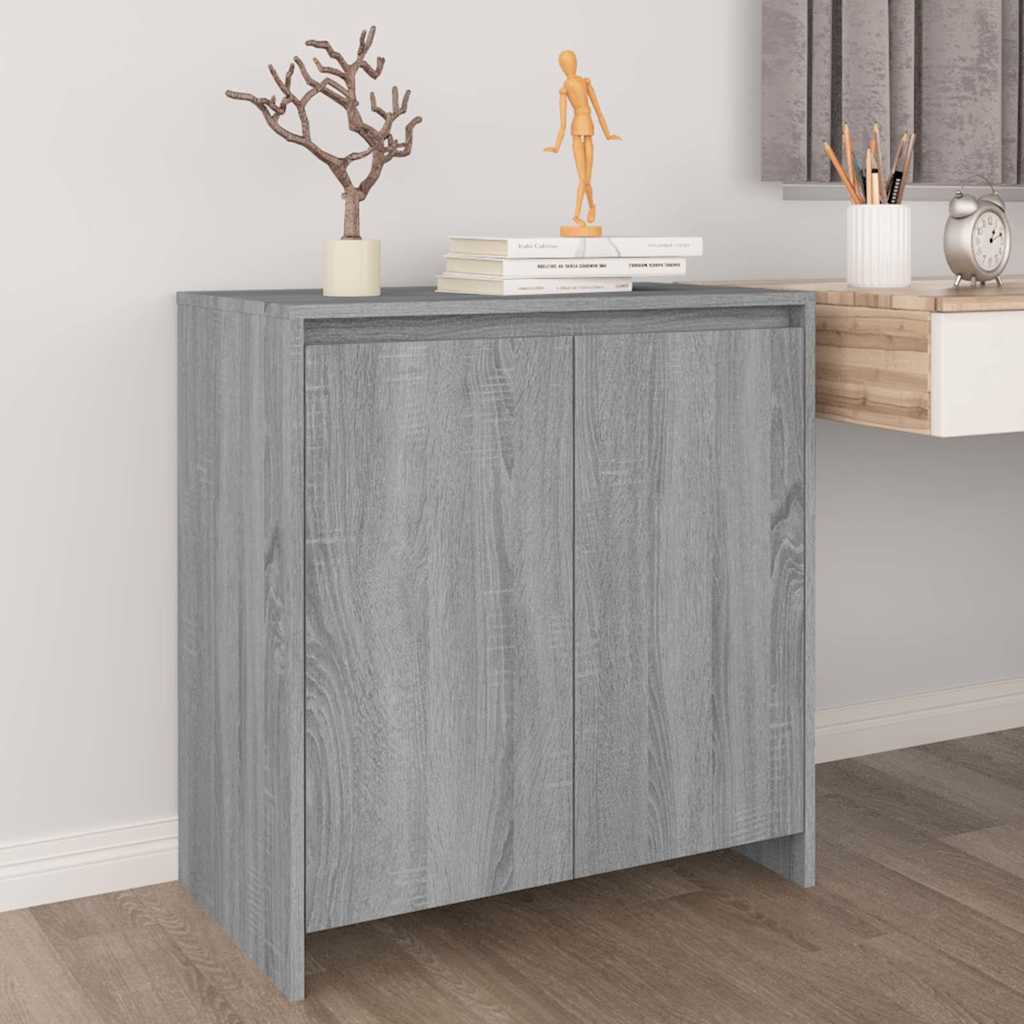 skænk 70x41x75 cm konstrueret træ grå sonoma-eg