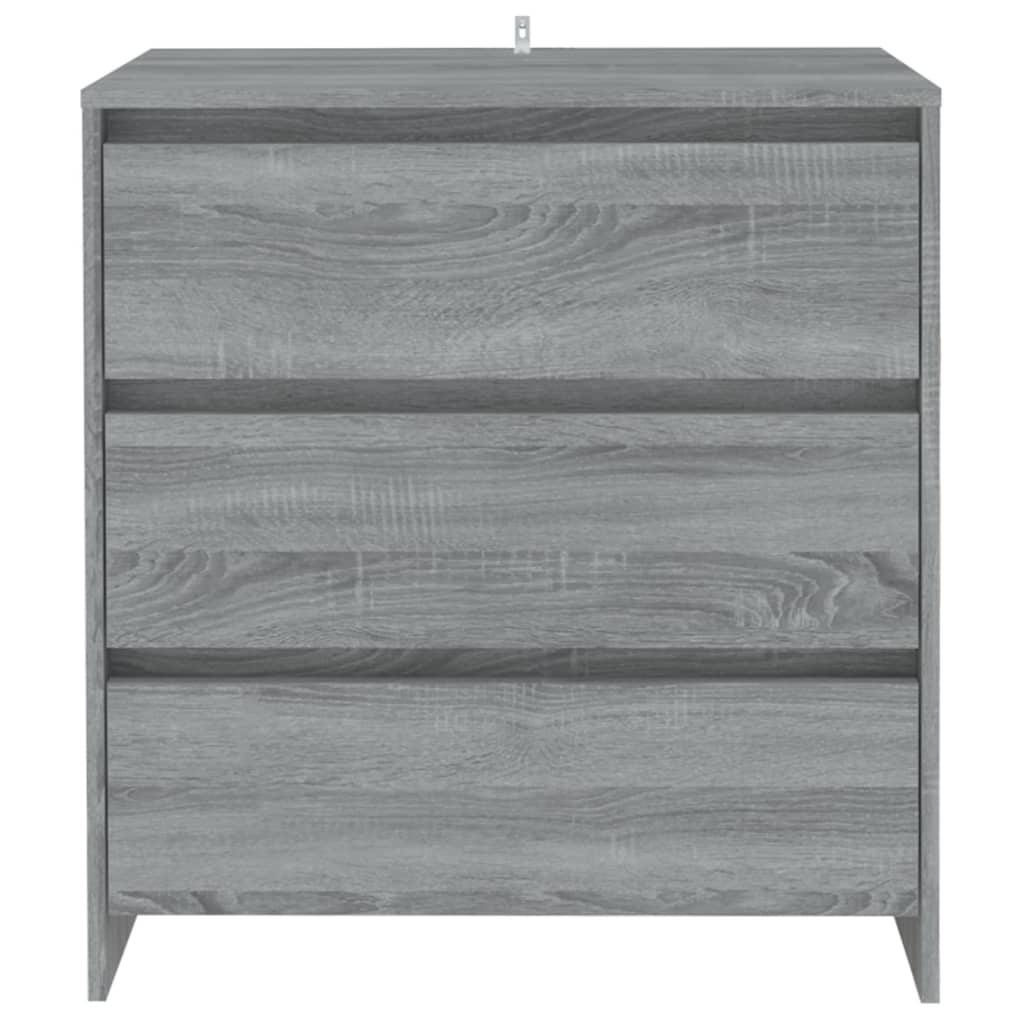 skænk 70x41x75 cm konstrueret træ grå sonoma-eg