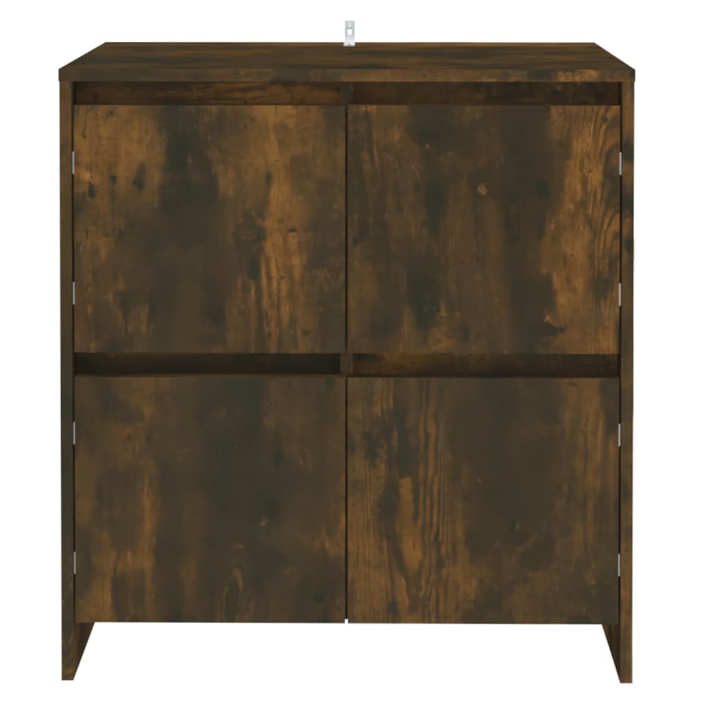 skænk 70x41x75 cm konstrueret træ røget egetræsfarve
