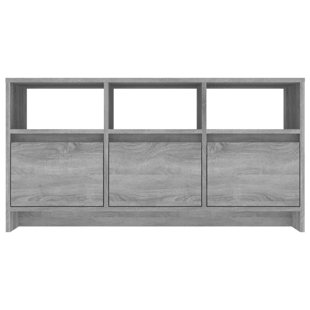 tv-bord 102x37,5x52,5 cm konstrueret træ grå sonoma-eg