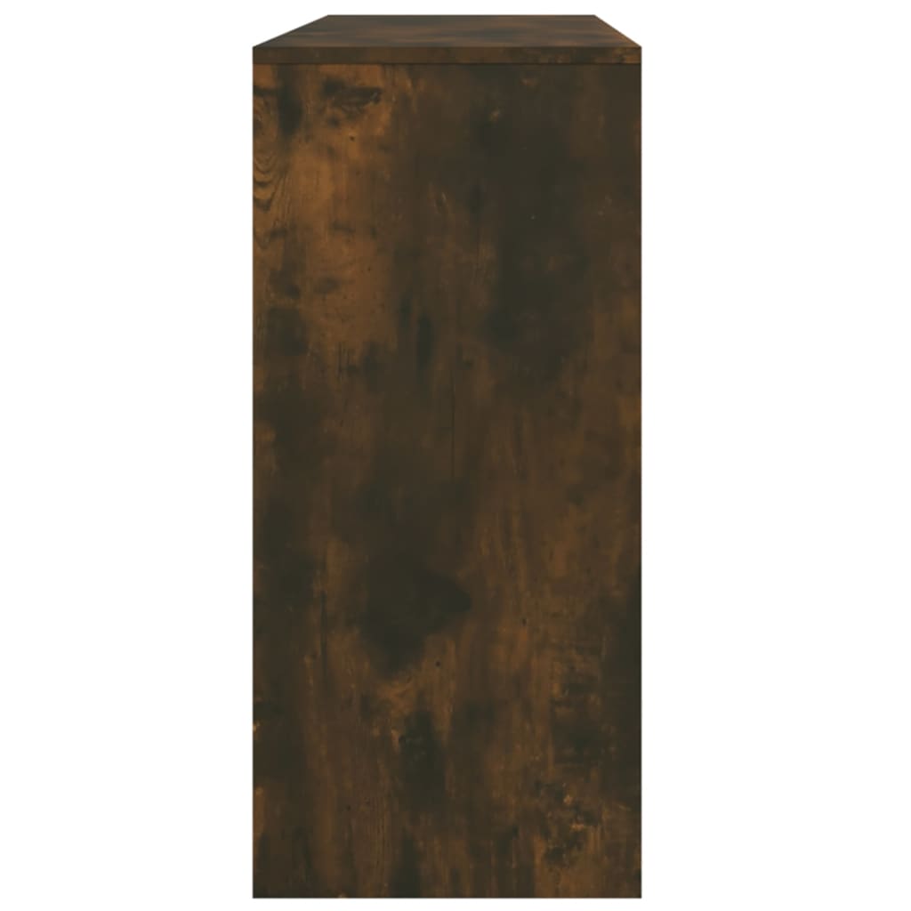 konsolbord 100x35x76,5 cm konstrueret træ røget egetræsfarve